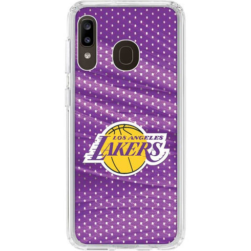 NBA Los Angeles Lakers Home Jersey Galaxy A20 Clear Case