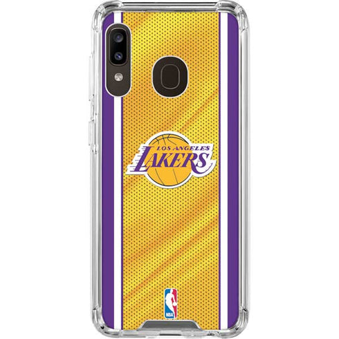 NBA Los Angeles Lakers Home Jersey Galaxy A30 Clear Case