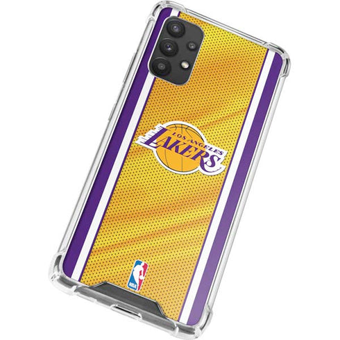 NBA Los Angeles Lakers Home Jersey Galaxy A32 5G Clear Case