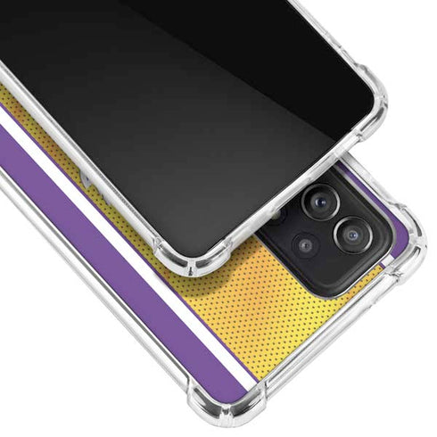 NBA Los Angeles Lakers Home Jersey Galaxy A52 5G Clear Case