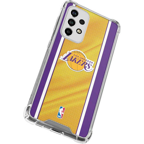 NBA Los Angeles Lakers Home Jersey Galaxy A53 5G Clear Case
