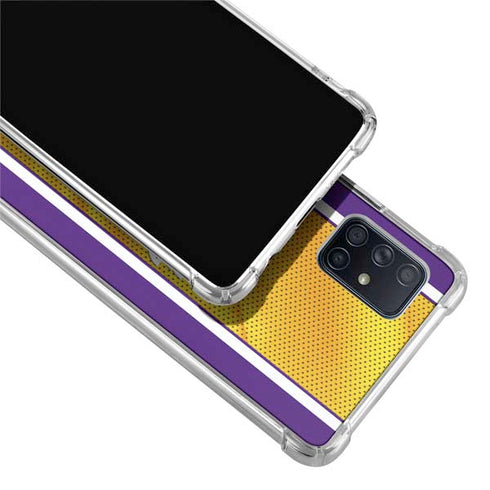NBA Los Angeles Lakers Home Jersey Galaxy A71 5G Clear Case