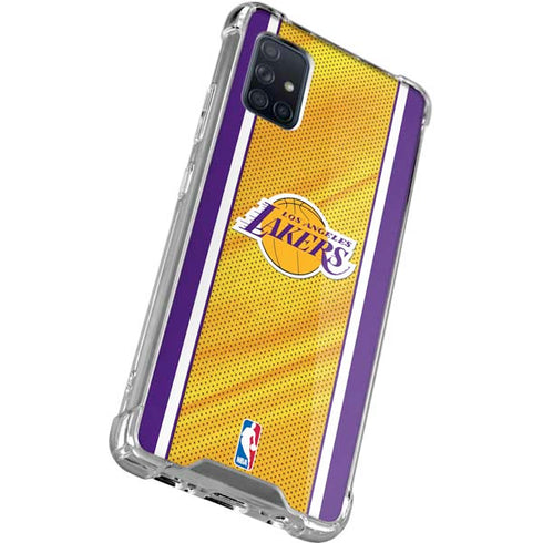 NBA Los Angeles Lakers Home Jersey Galaxy A71 5G Clear Case