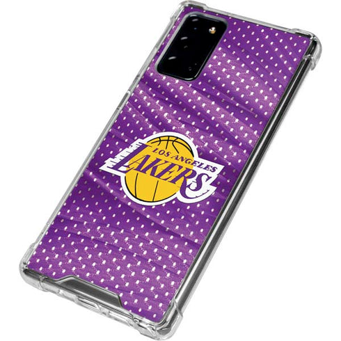 NBA Los Angeles Lakers Home Jersey Galaxy Note20 5G Clear Case