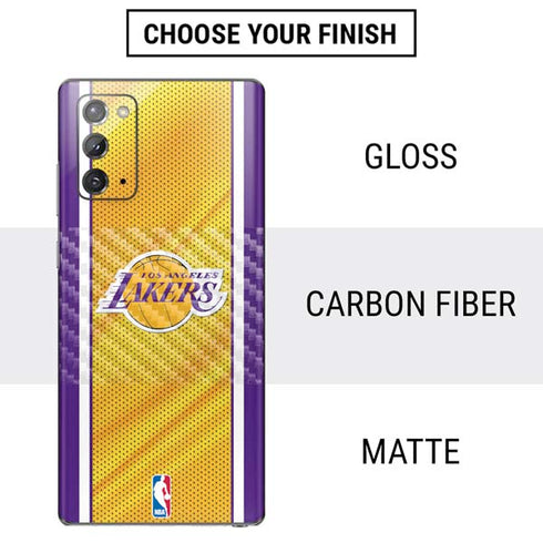 NBA Los Angeles Lakers Home Jersey Galaxy Note20 5G Skin