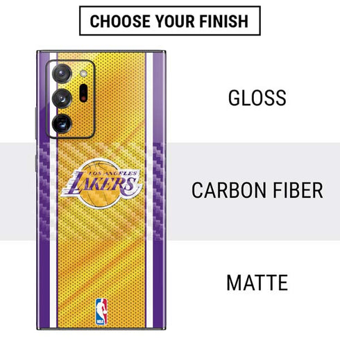 NBA Los Angeles Lakers Home Jersey Galaxy Note20 Ultra 5G Skin