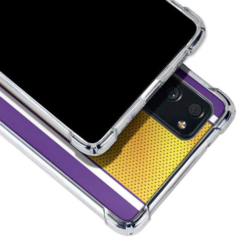 NBA Los Angeles Lakers Home Jersey Galaxy S20 FE Clear Case