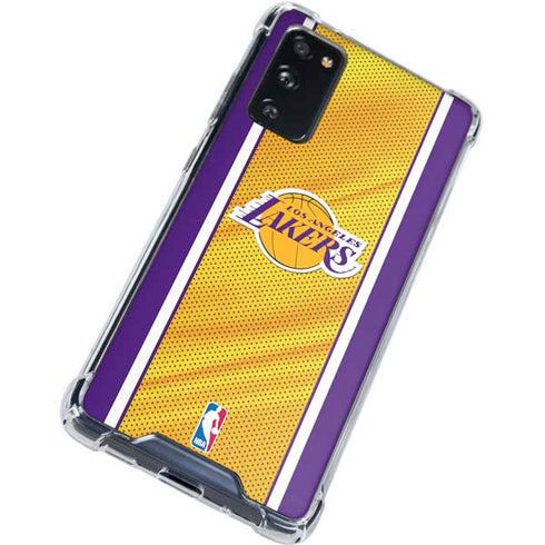 NBA Los Angeles Lakers Home Jersey Galaxy S20 FE Clear Case