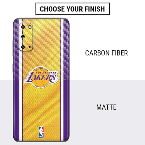 NBA Los Angeles Lakers Home Jersey Galaxy S20 Skin