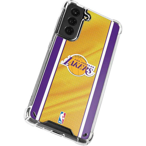NBA Los Angeles Lakers Home Jersey Galaxy S21 Plus 5G Clear Case