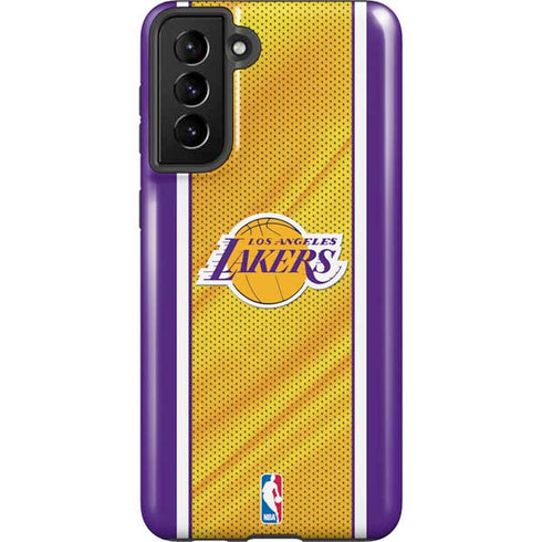 NBA Los Angeles Lakers Home Jersey Galaxy S21 Plus 5G Pro Case