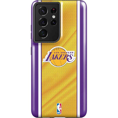 NBA Los Angeles Lakers Home Jersey Galaxy S21 Ultra 5G Pro Case