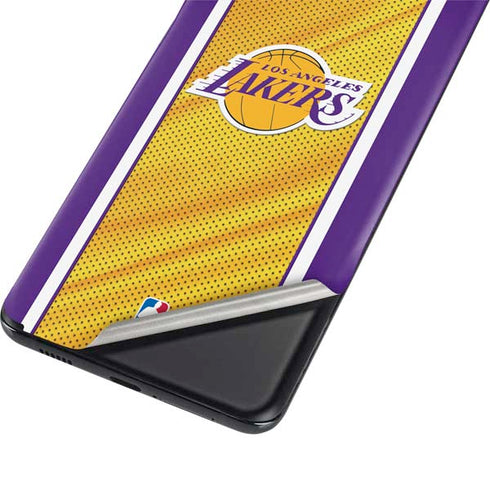 NBA Los Angeles Lakers Home Jersey Galaxy S21 Ultra 5G Skin