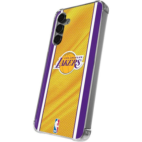 NBA Los Angeles Lakers Home Jersey Galaxy S24 Plus Clear Case
