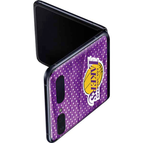 NBA Los Angeles Lakers Home Jersey Galaxy Z Flip Skin