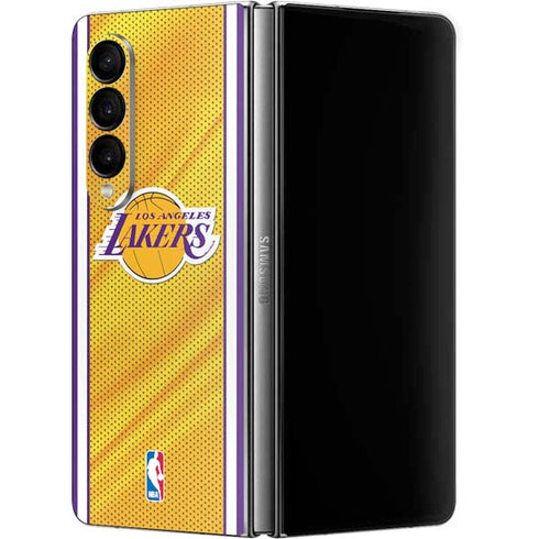 NBA Los Angeles Lakers Home Jersey Galaxy Z Fold4 5G Skin