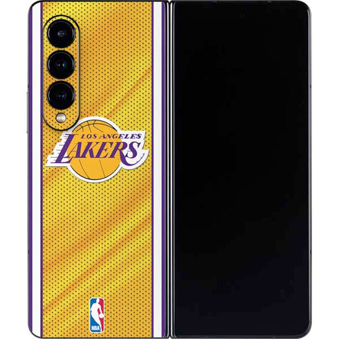 NBA Los Angeles Lakers Home Jersey Galaxy Z Fold4 5G Skin