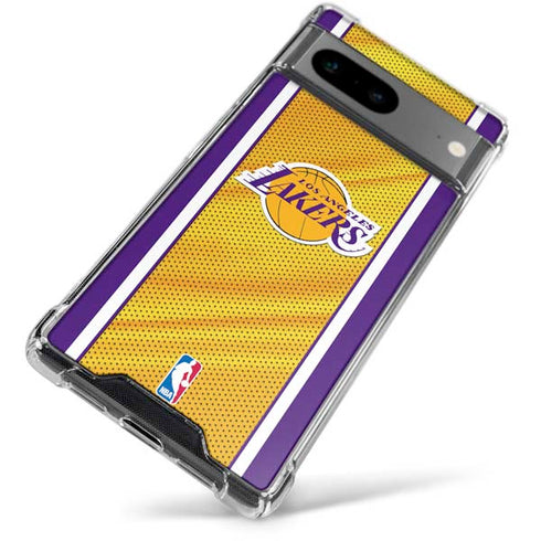 NBA Los Angeles Lakers Home Jersey Google Pixel 8 Clear Case