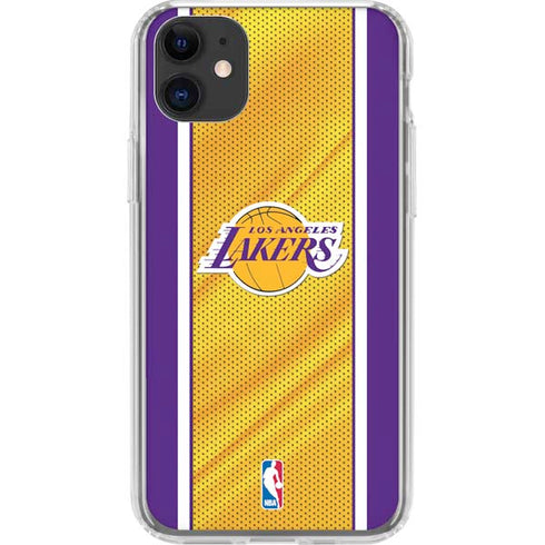 NBA Los Angeles Lakers Home Jersey iPhone 11 Clear Case