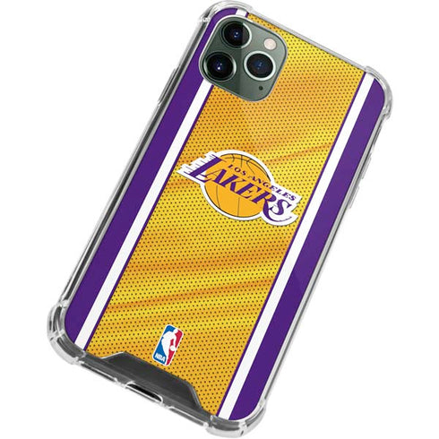 NBA Los Angeles Lakers Home Jersey iPhone 11 Pro Max Clear Case