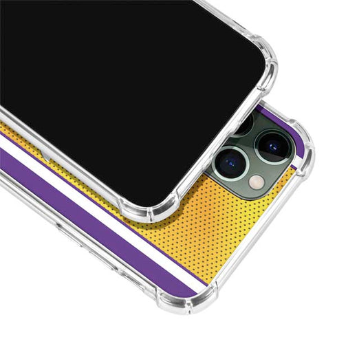 NBA Los Angeles Lakers Home Jersey iPhone 12 Pro Clear Case
