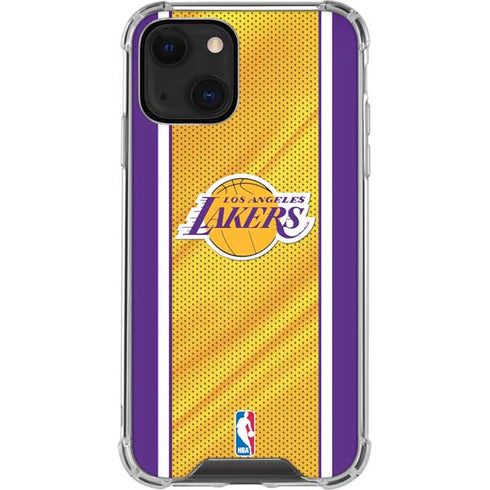 NBA Los Angeles Lakers Home Jersey iPhone 14 Clear Case