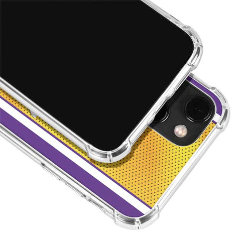 NBA Los Angeles Lakers Home Jersey iPhone 14 Clear Case