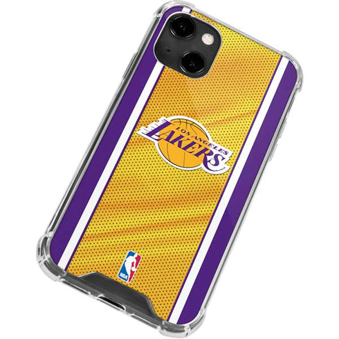 NBA Los Angeles Lakers Home Jersey iPhone 14 Clear Case