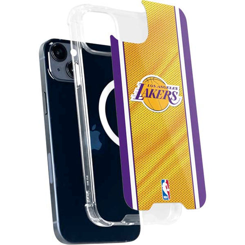 NBA Los Angeles Lakers Home Jersey iPhone 15 Plus MagSafe Case