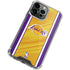 NBA Los Angeles Lakers Home Jersey iPhone 15 Pro Clear Case