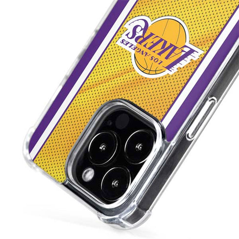 NBA Los Angeles Lakers Home Jersey iPhone 15 Pro Max MagSafe Case
