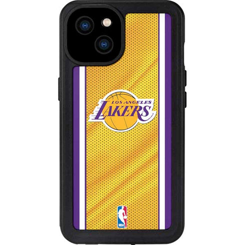 NBA Los Angeles Lakers Home Jersey iPhone 15 Plus Waterproof Case
