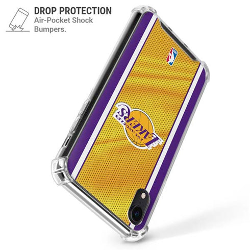NBA Los Angeles Lakers Home Jersey iPhone XR Clear Case