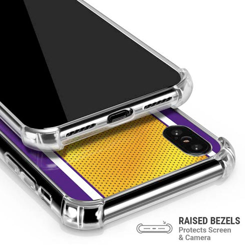 NBA Los Angeles Lakers Home Jersey iPhone XS Max Clear Case