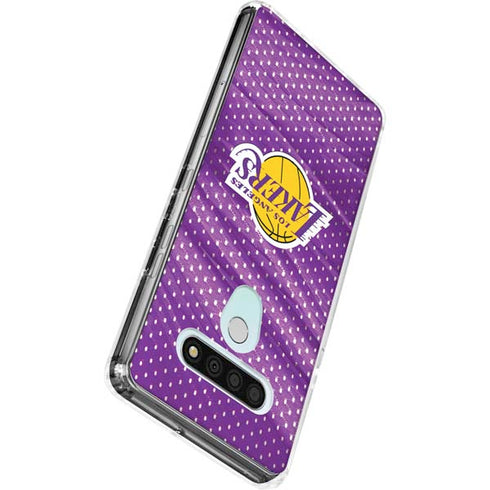 NBA Los Angeles Lakers Home Jersey LG Stylo 6 Clear Case