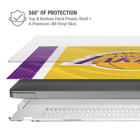 NBA Los Angeles Lakers Home Jersey MacBook Pro 16in (2021-25) Case plus Skin