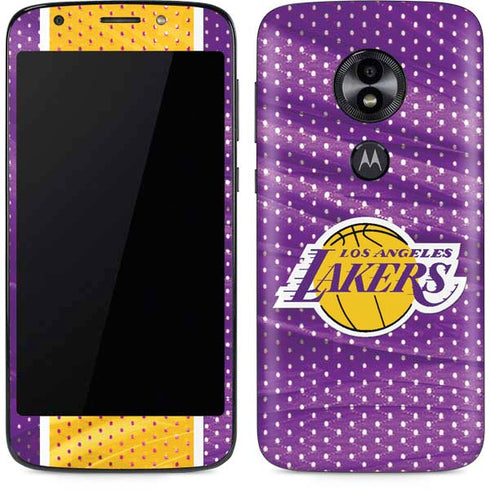 NBA Los Angeles Lakers Home Jersey Moto E5 Play Skin