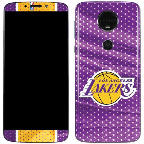NBA Los Angeles Lakers Home Jersey Moto E5 Plus Skin