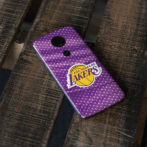 NBA Los Angeles Lakers Home Jersey Moto E5 Plus Skin
