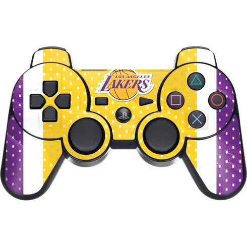 NBA Los Angeles Lakers Home Jersey PS3 Dual Shock wireless controller Skin