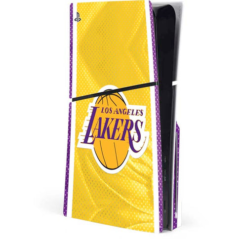 NBA Los Angeles Lakers Home Jersey PS5 Slim Disk Console Skin
