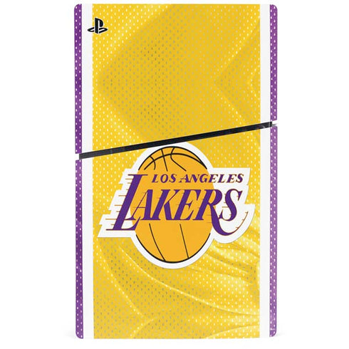 NBA Los Angeles Lakers Home Jersey PS5 Slim Disk Console Skin