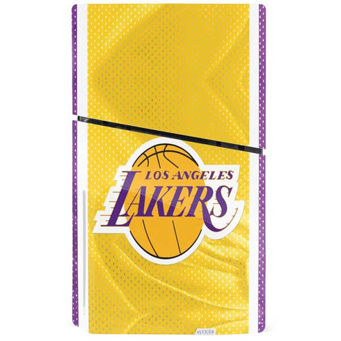 NBA Los Angeles Lakers Home Jersey PS5 Slim Disk Console Skin