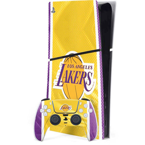 NBA Los Angeles Lakers Home Jersey PS5 Slim Digital Edition Bundle Skin