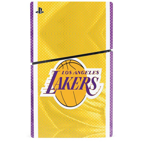 NBA Los Angeles Lakers Home Jersey PS5 Slim Digital Edition Console Skin