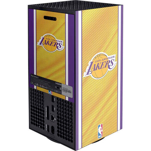 NBA Los Angeles Lakers Home Jersey Xbox Series X Console Skin