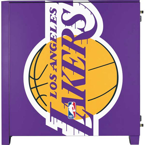 NBA Los Angeles Lakers Large Logo Corsair 4000D Tempered Glass Mid-Tower ATX Case Skin