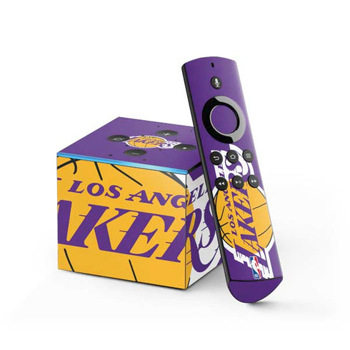 NBA Los Angeles Lakers Large Logo Fire TV Cube Skin