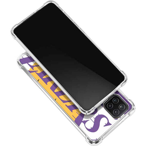 NBA Los Angeles Lakers Large Logo Galaxy A12 Clear Case