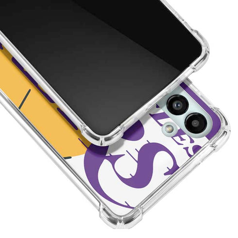 NBA Los Angeles Lakers Large Logo Galaxy A13 5G Clear Case